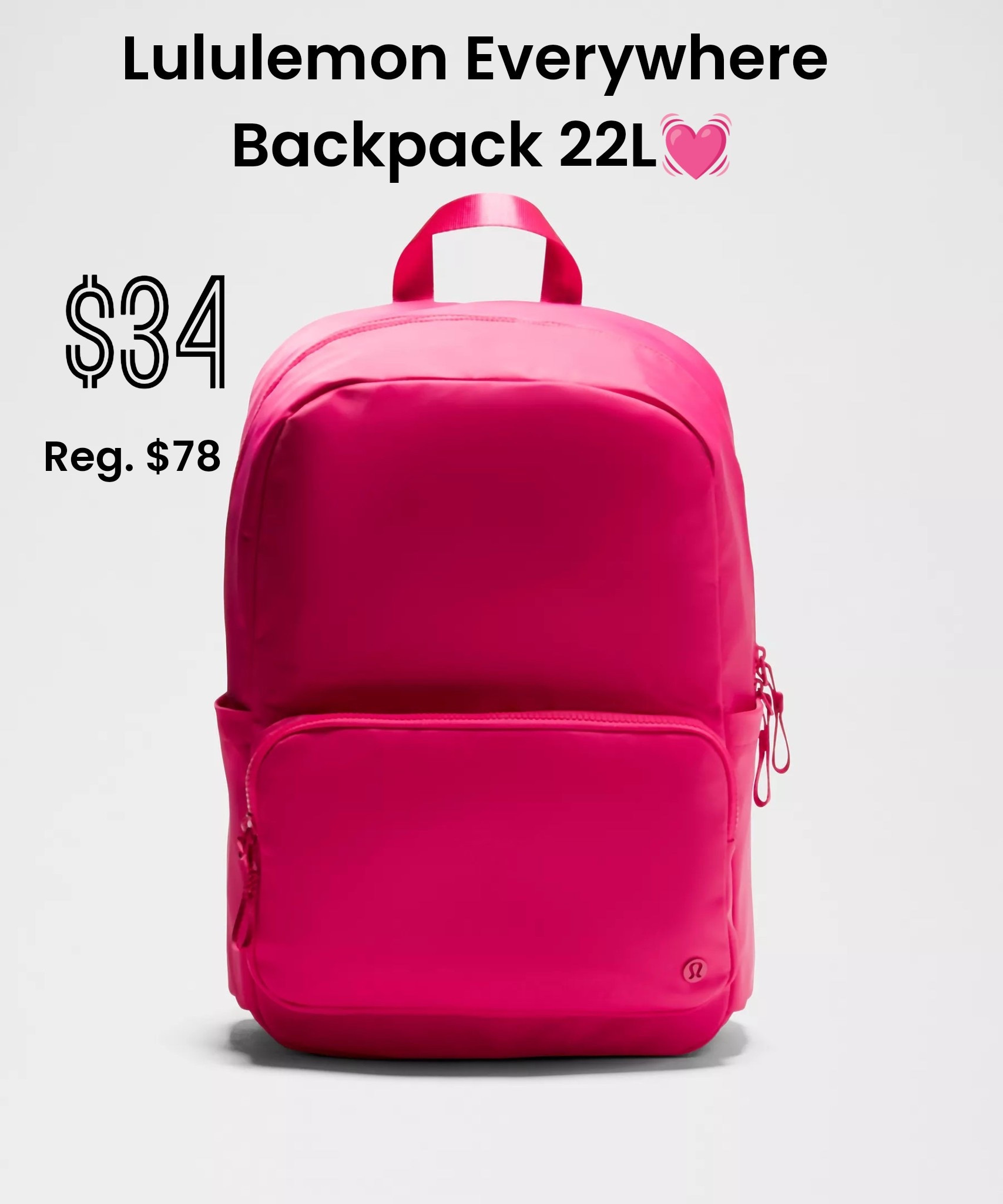 if this Lululemon everywhere backpack is not the most perfect Valentine’s Day gift for your daughter, granddaughter, friends, or yourself… I don’t know what is!🩷 High sell-out risk!

#LTKValentine #LTKSaleAlert #LTKActive