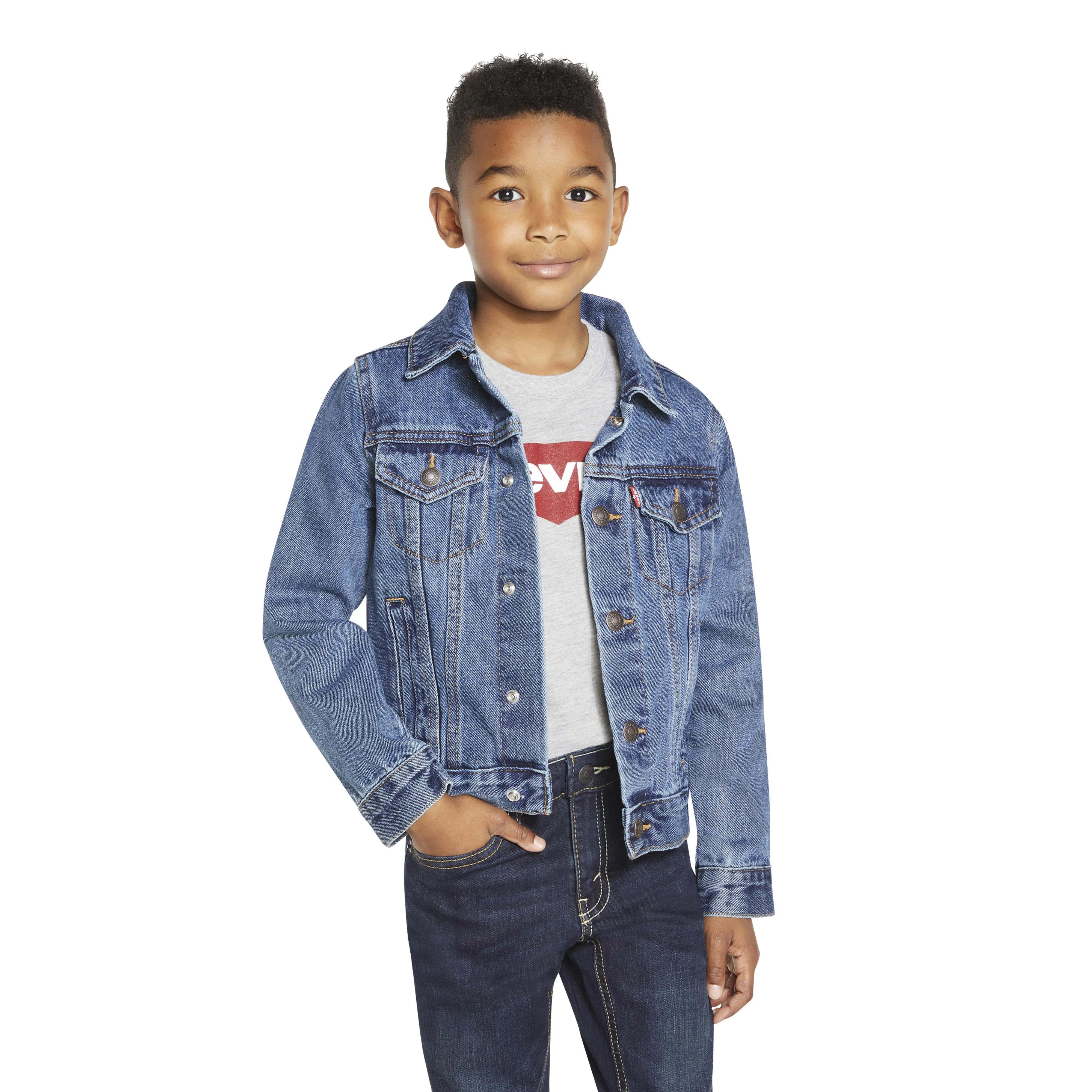 Levi's Boys' Denim Trucker Jacket, Sizes 4-20 | Walmart (US)