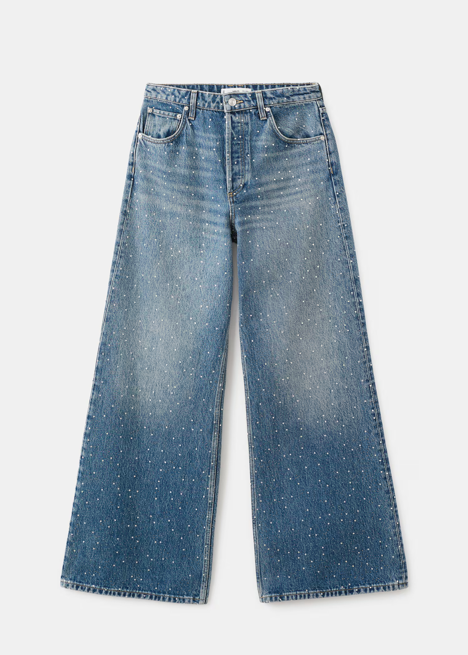 High waist straight jeans | MANGO (UK)