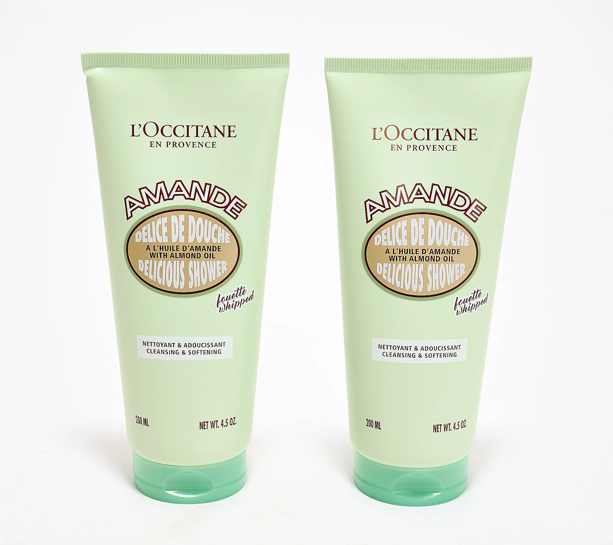 L'Occitane Almond Delicious Whipped Shower Cream 4.5oz Duo | QVC