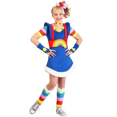 HalloweenCostumes.com X Small Girl Girl's Rainbow Brite Halloween Costume | Rainbow Brite Costumes, Blue/Red/Yellow | Target