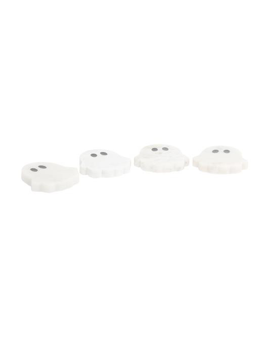 4pk Ghost Shaped Coasters | TJ Maxx