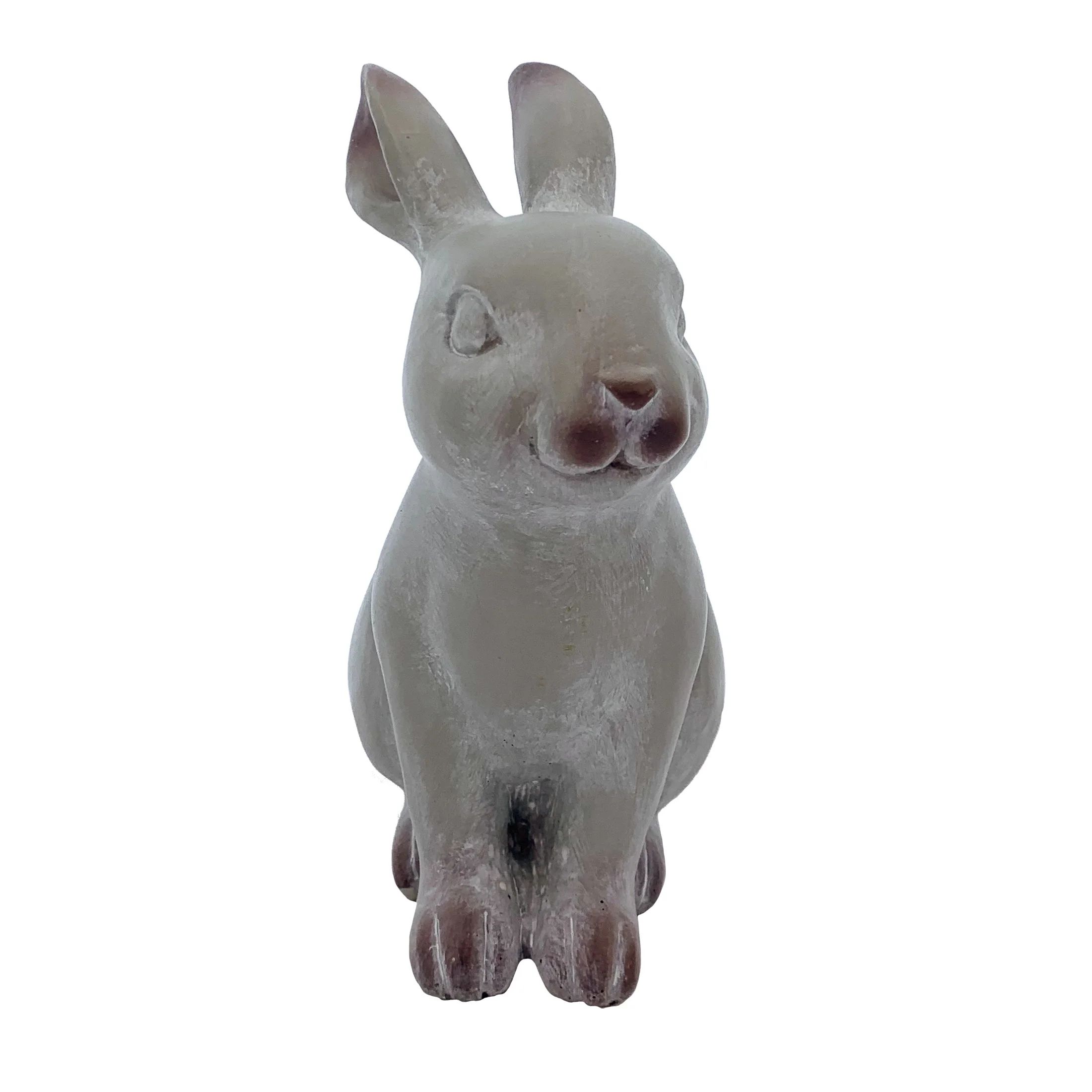 Way To Celebrate Easter Resin Gray Finish Laying Bunny Decoration, 5.5" - Walmart.com | Walmart (US)