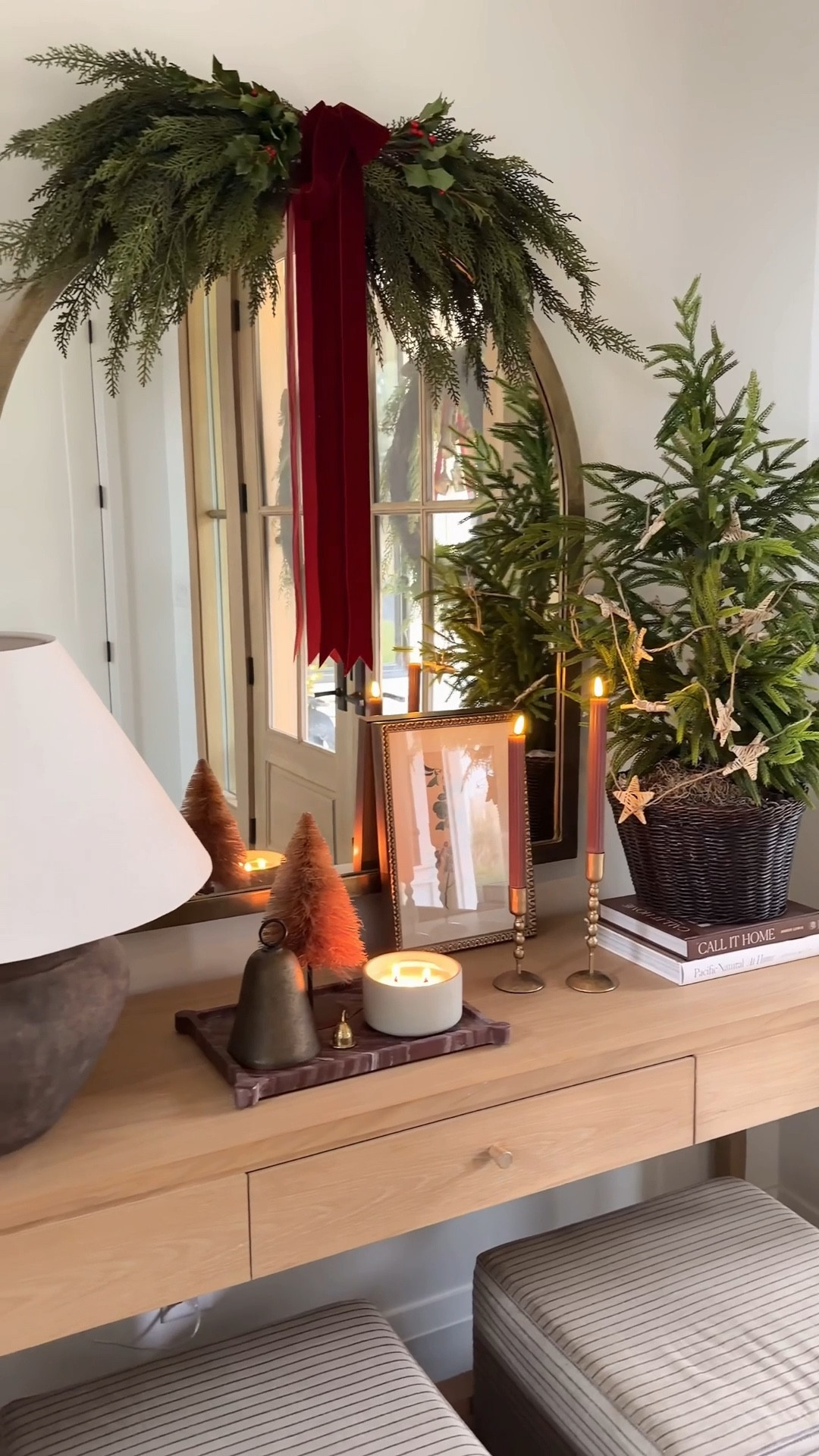 Shot my holiday entry! I linked everything I could or something similar! 

Christmas, holiday, entry, entryway, entry table, console table, arch Meyer, pottery barn, Mako, target, studio, McGee, Norfolk, pine tree, cedar, swag, mirror, swag, mini tree, table, top tree, basket, ribbon, velvet, battery, taper, tray, bell




#LTKFindsUnder100 #LTKHoliday #LTKHome