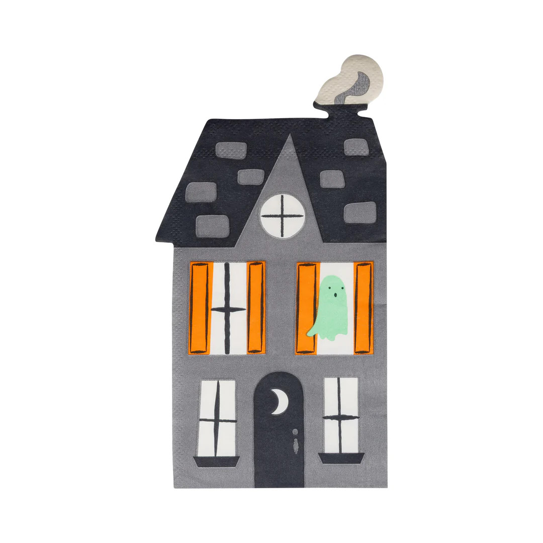 Tricks & Treats House Dinner Napkin | My Mind's Eye