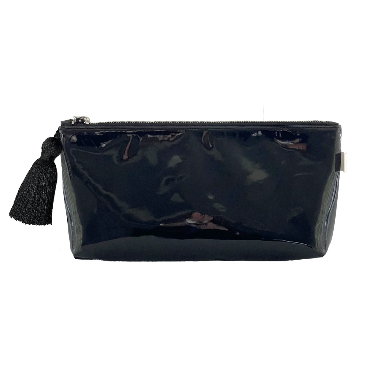 Black Metallic Hold Me Clutch | Quilted Koala