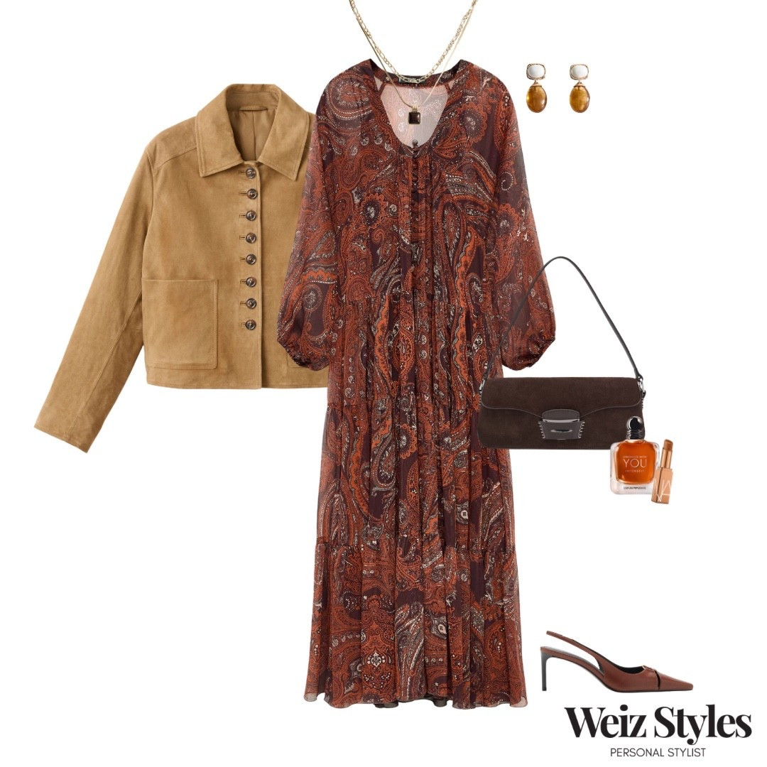 How to style this fabulous paisley dress ✨ LOOK 1 💃🏻

Make sure you come back tomorrow for your daily @weizstyles fashion fix! 🎉

Louise x

#LTKautumn #LTKstyletip #LTKuk