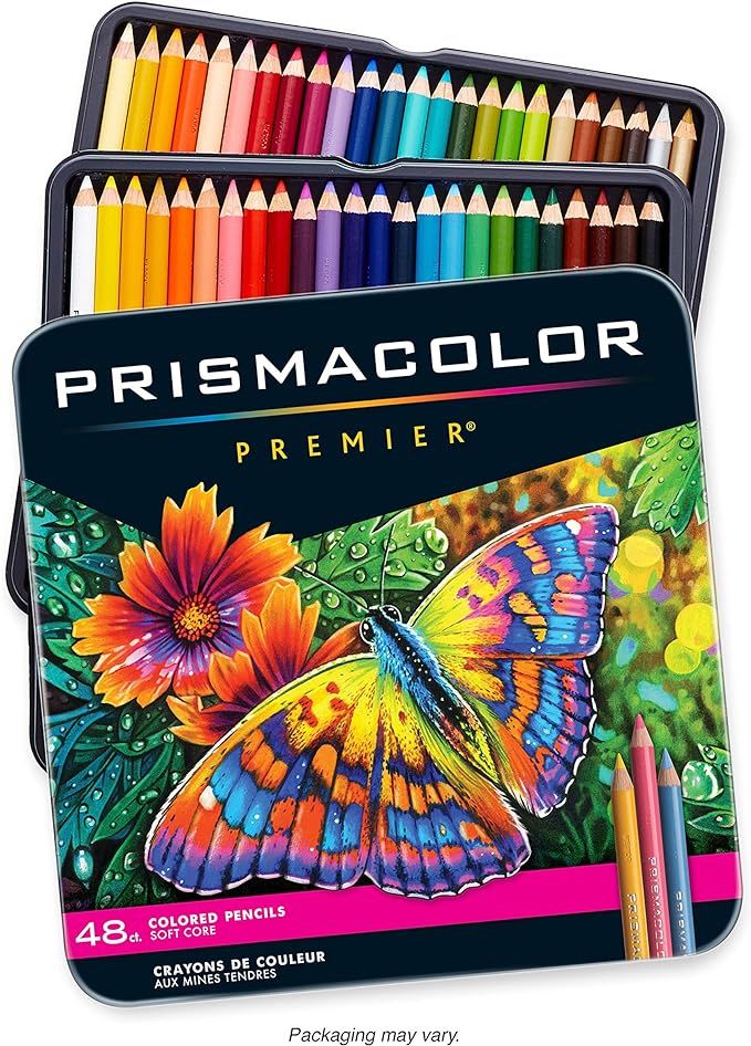 Prismacolor 3598T Premier Soft Core Colored Pencils, Soft, Thick Core Pencils for a Smooth Color ... | Amazon (US)