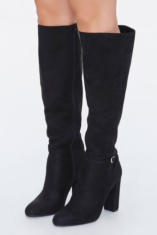 Knee-High Buckled Boots | Forever 21 (US)