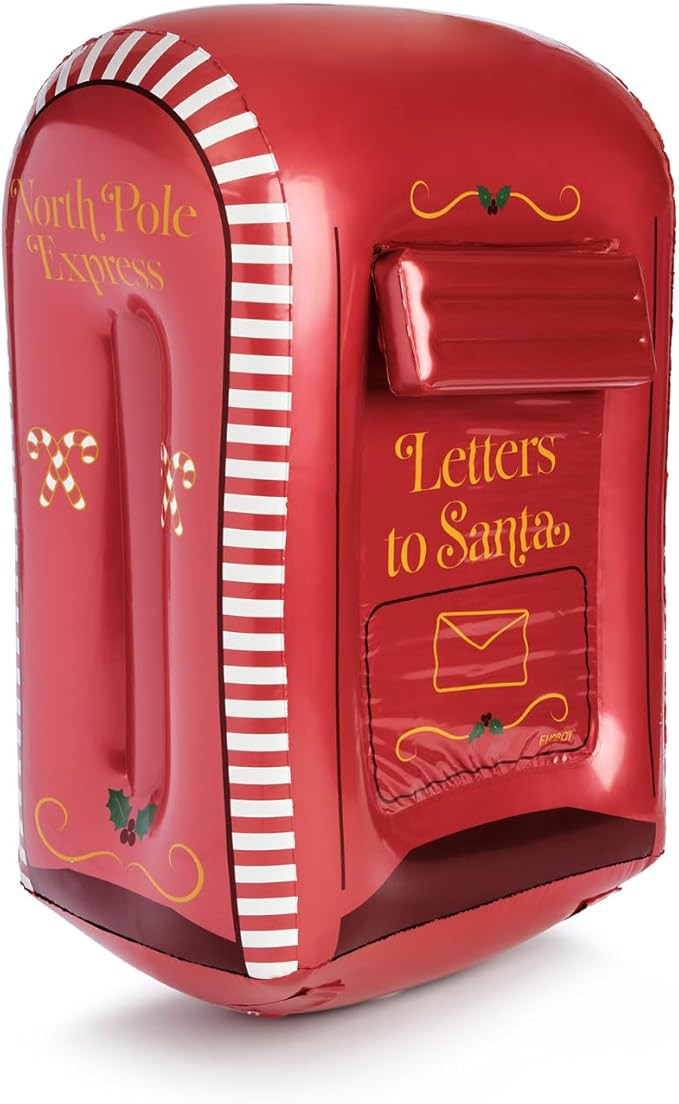 FUNBOY Inflatable Santa’s Mailbox with Real Letter Slot - Light-up Christmas Yard Decoration | Amazon (US)