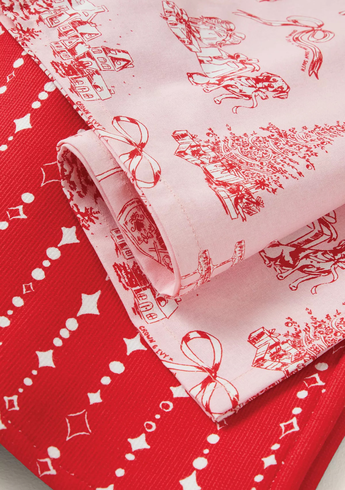 Sewing Down South x Crown & Ivy™ Sew Festive Tea Towels - 2 Pack | Belk