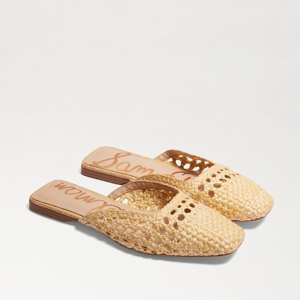 Sam Edelman Nola Mule Slide Bleach Beechwood Faux Raffia 8.5 | Sam Edelman CA