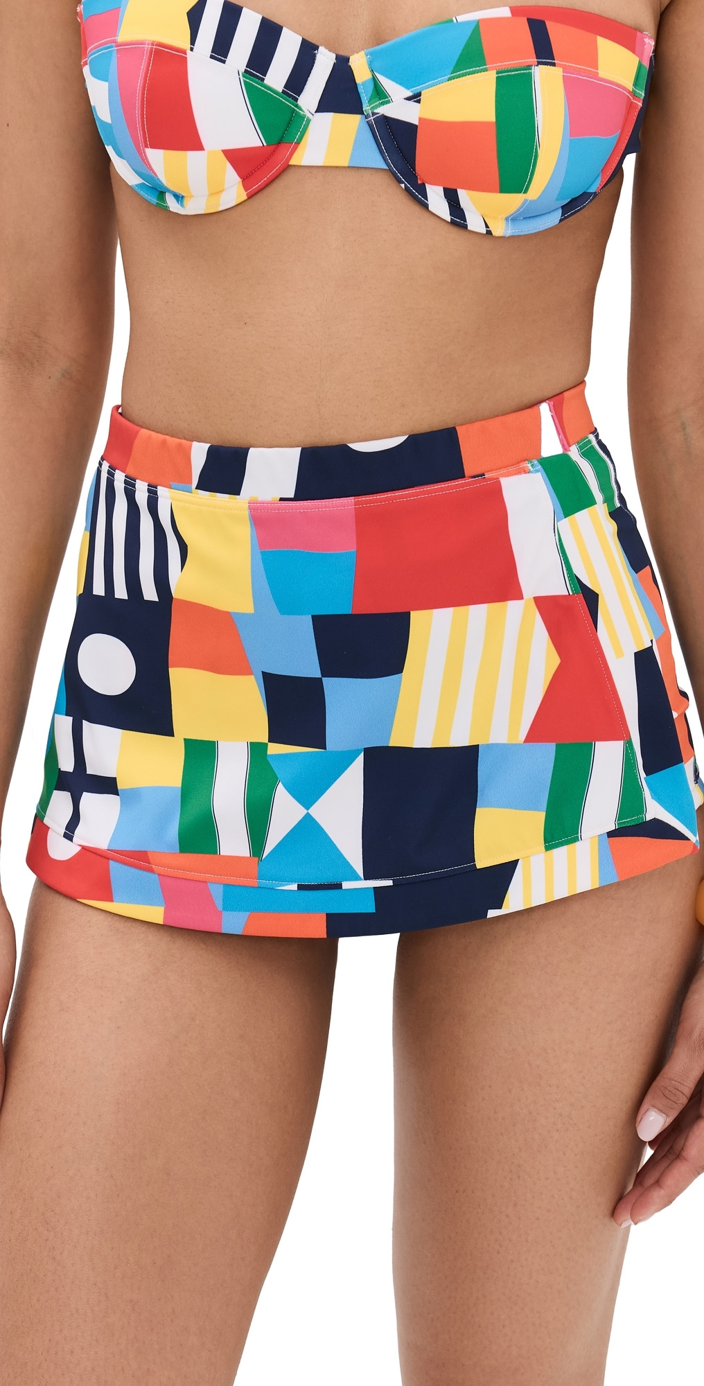 STAUD Nell Swim Skirt Sails Up L | Shopbop