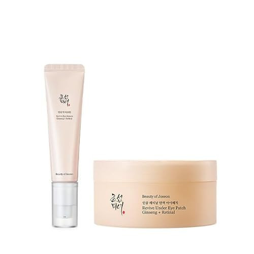 Beauty of Joseon Wrinkle Care Duo Set Revive Eye Serum (30ml / 1 fl oz) & Revive Ginseng Eye Patch (60 Sheets / 30 Pairs) Korean Skincare | Amazon (US)