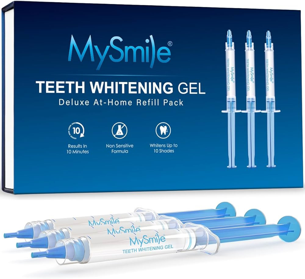 MySmile Teeth Whitening Gel Pen Refill Pack, 3 Non-Sensitive Teeth Whitening Pen, Deluxe Teeth Wh... | Amazon (US)