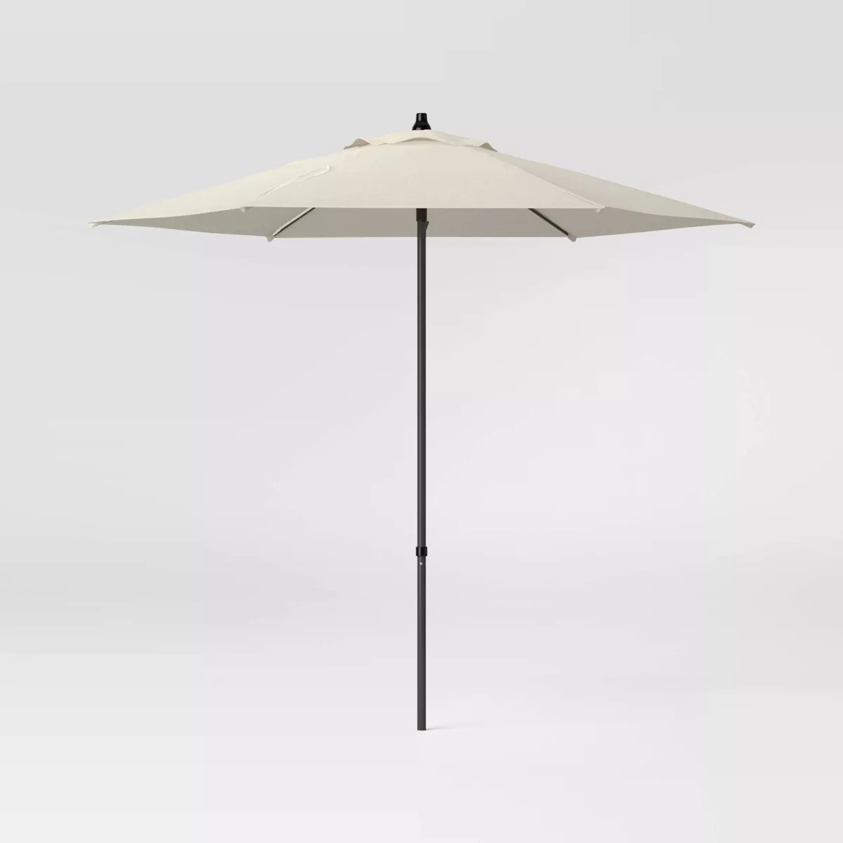 7.5' Round Outdoor Patio Market Umbrella Tan - Room Essentials™: Fade-Resistant, Steel Frame, P... | Target