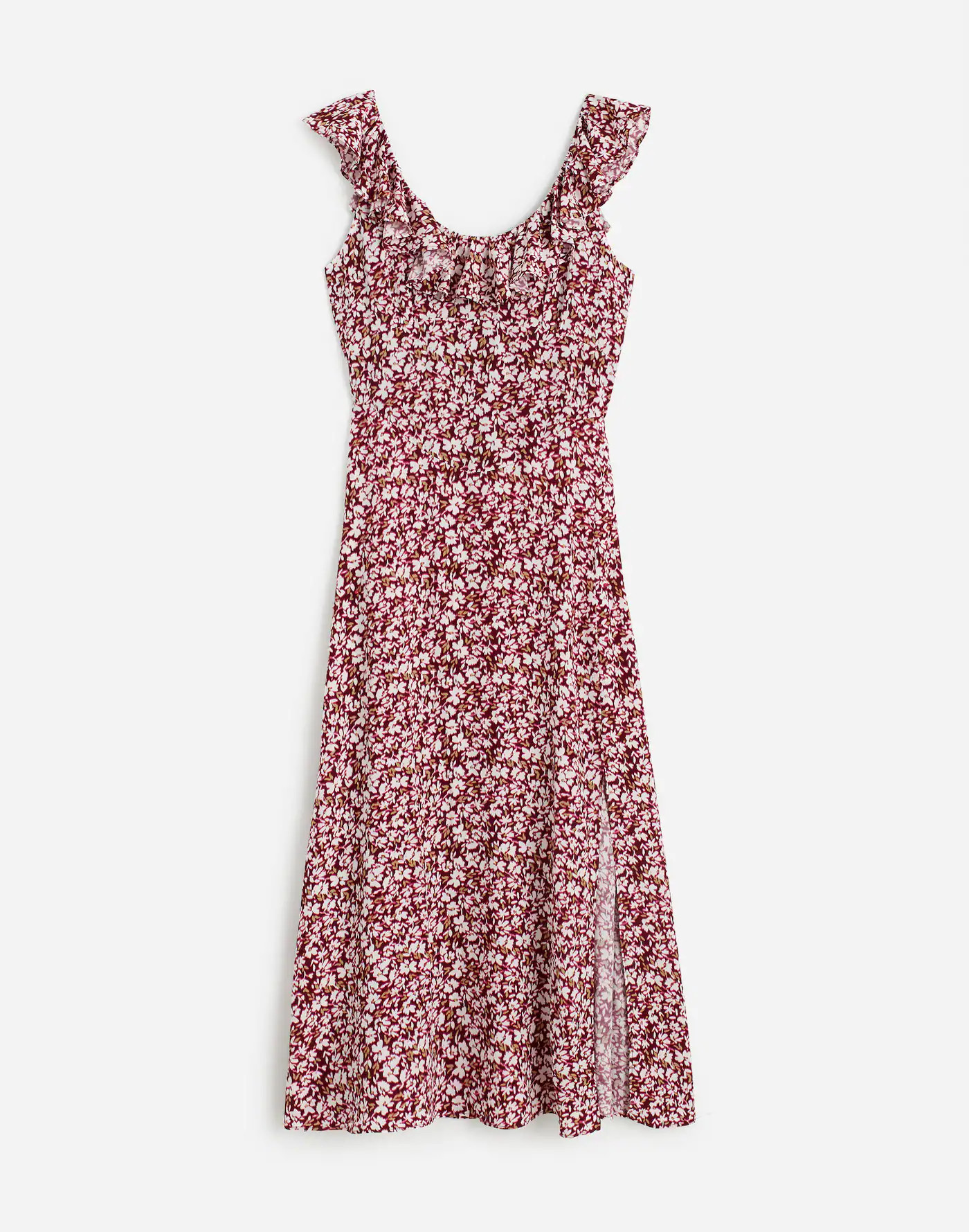 Ruffled Scoopneck Maxi Dress in Floral | Madewell | Madewell