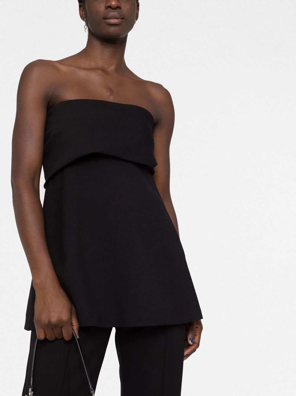 strapless flared top | Farfetch Global