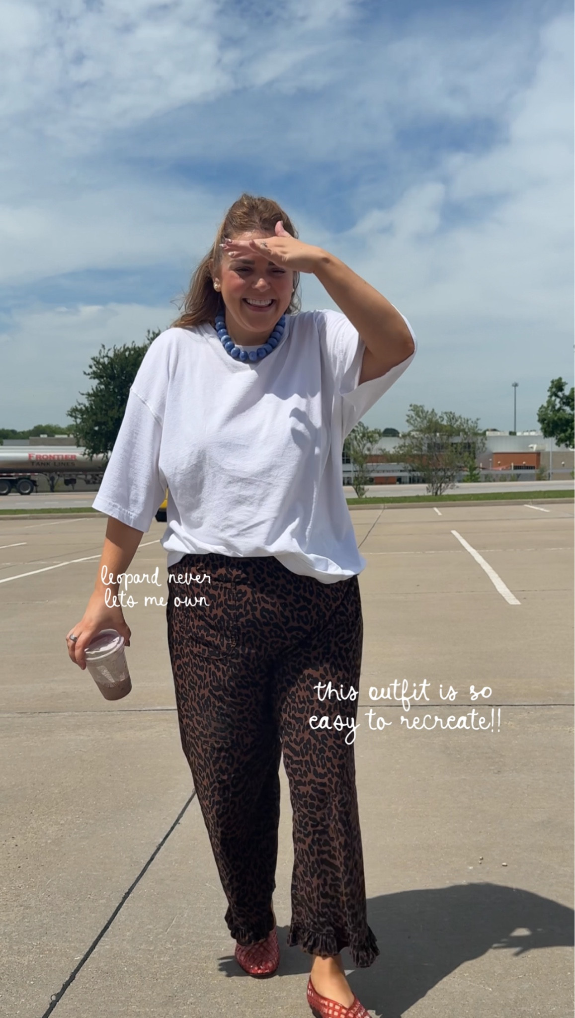 Leopard pants outfit. Pants are sold out in this print but wearing 16. Xl in tee.

#LTKmomlife