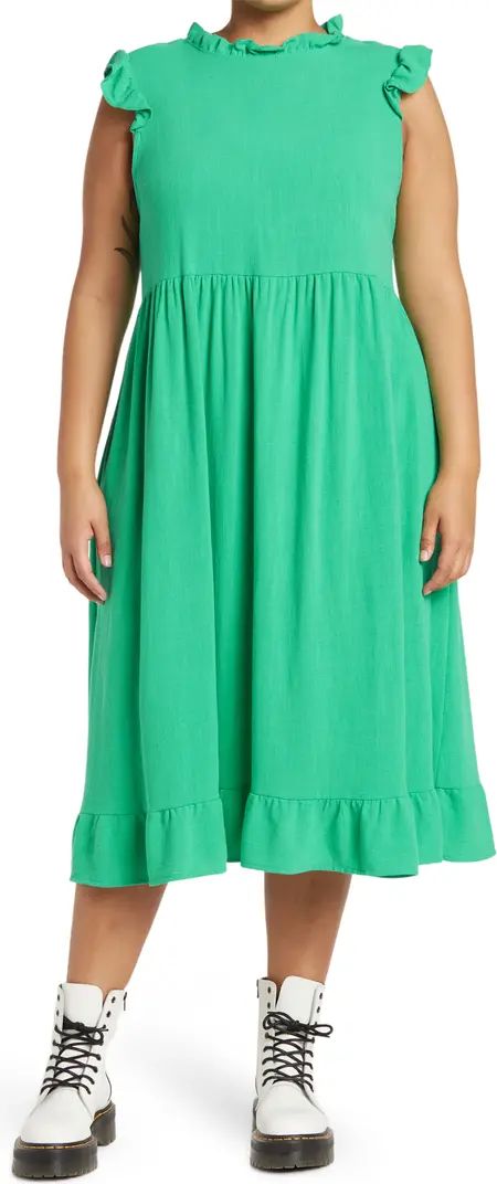 MELROSE AND MARKET Ruffle Midi Dress | Nordstromrack | Nordstrom Rack