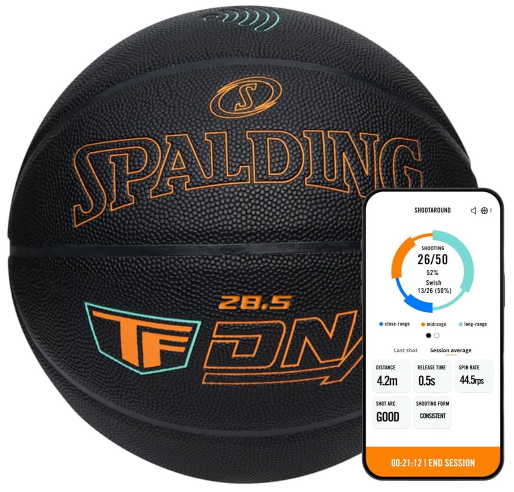 Spalding TF DNA Smart Basketball + 1 Yr App Subscription Bundle I iOS and Android Compatible I Al... | Amazon (US)