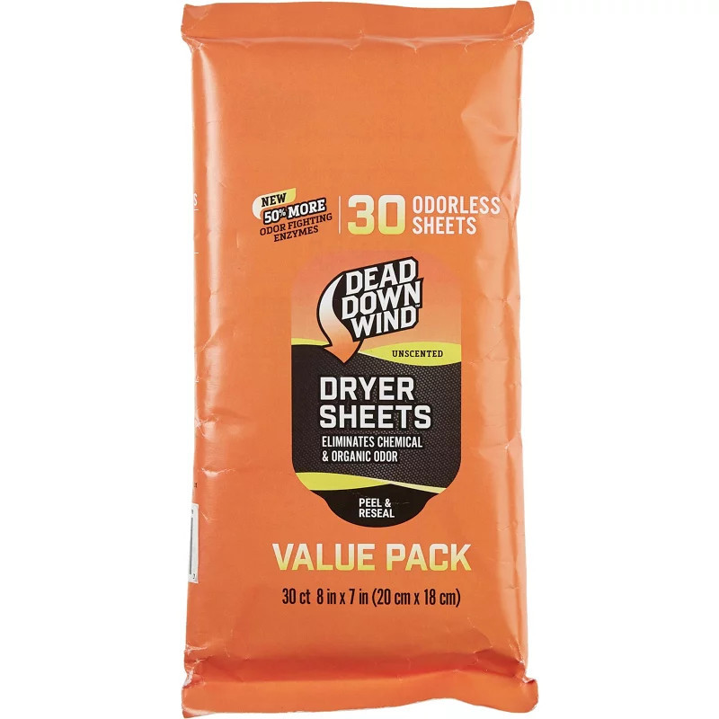 Dead Down Wind Unscented Dryer Sheets 30-Pack | Academy Sports + Outdoors