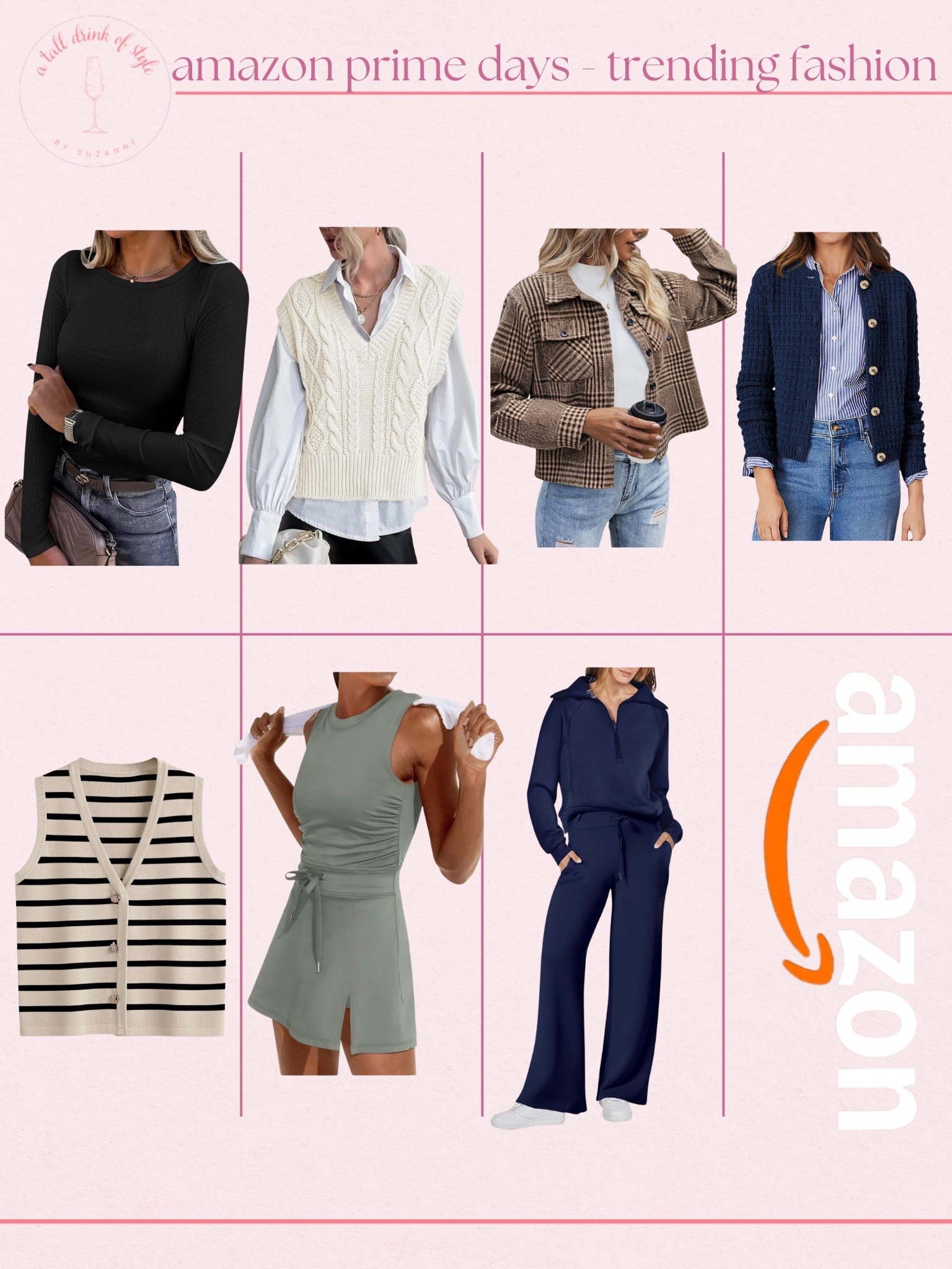 Amazon big deal days are here and these are some of the trending fashion pieces I am loving! 

Hi friend! 👋 Thanks for your support! I’m so glad you’re here!
If you're tall, over 40, or just tired of fashion that doesn’t fit your life, you’re in the right place. I share classic, elevated outfit formulas that actually work on tall women (I’m 6’1” for reference!) and help you feel confident getting dressed again.
I am your resource for timeless, elevated fashion for women over 40 (and tall women)
Age: 55
Height: 6’1”
Tops: S/M
Bottoms: 8/10
Dresses: 8/M
Over 50 fashion, tall fashion, workwear, everyday outfits, timeless outfits, Classic Outfits

#LTKActive #LTKSeasonal #LTKSaleAlert