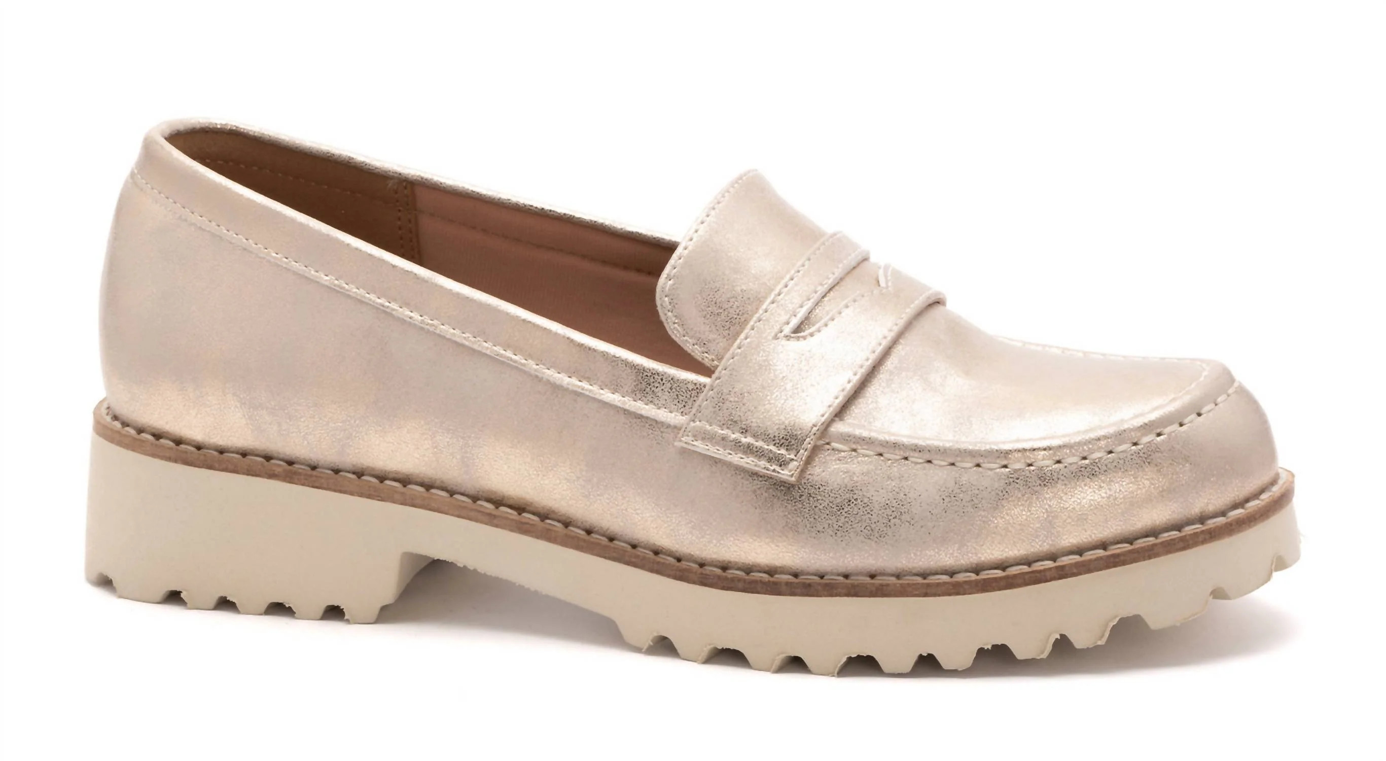 Women's Boost Loafer In Gold Metallic | Shop Simon