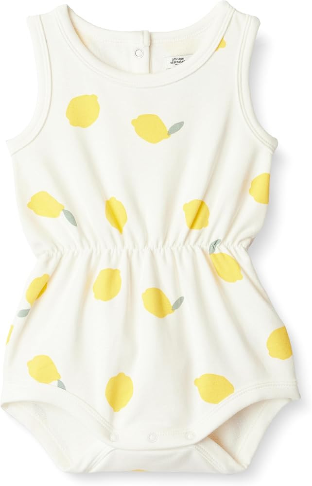 Amazon.com: Amazon Essentials x Sofia Grainge Baby Girls' Lightweight French Terry Sleeveless Sho... | Amazon (US)