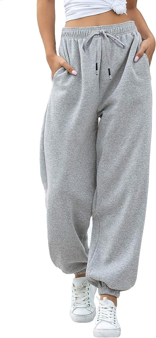 VINMEN Cinch Bottom Sweatpants for Women with Pockets | Amazon (US)