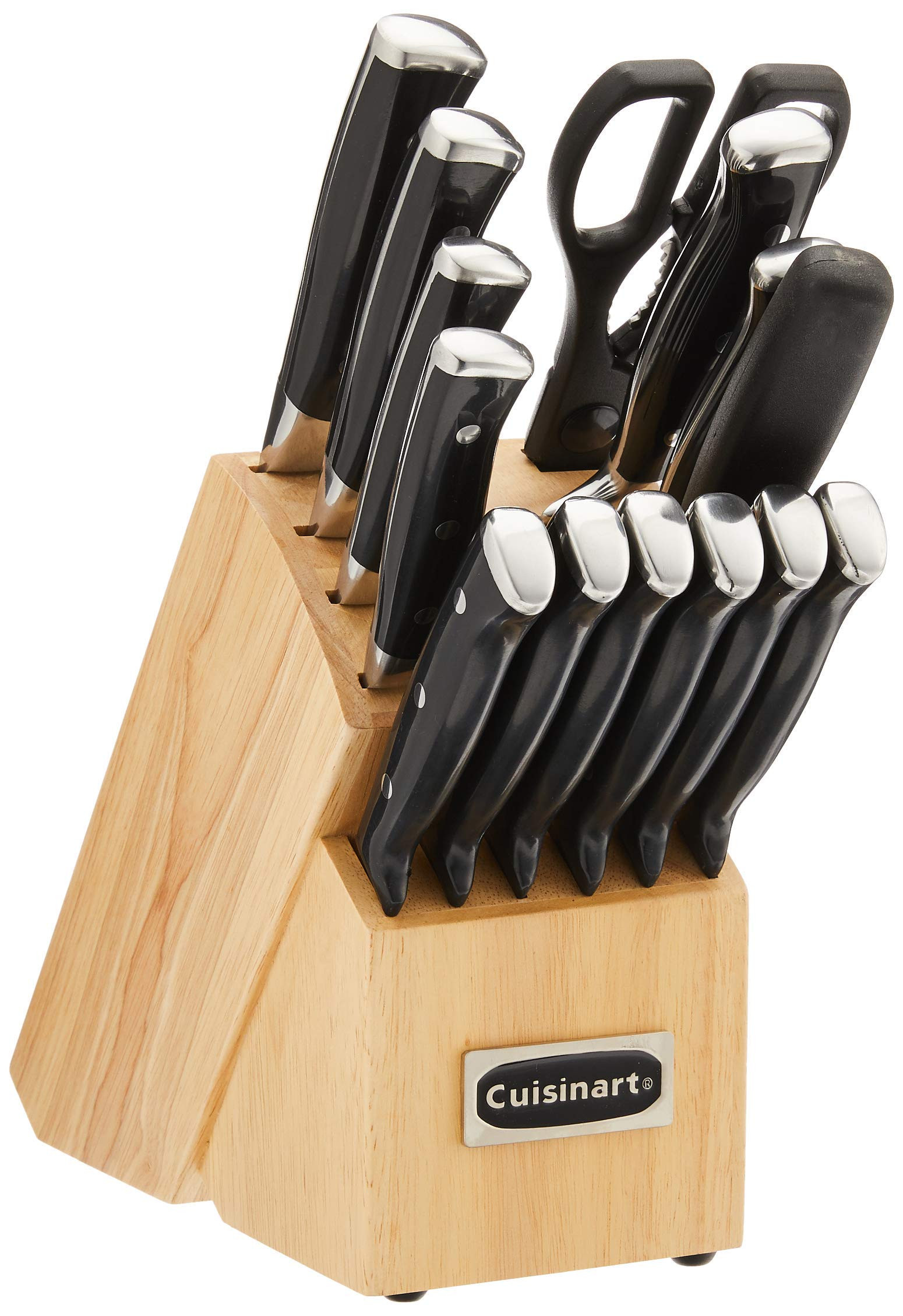CUISINART Block Knife Set, 15pc Cutlery Knife Set with Steel Blades for Precise Cutting, Lightwei... | Amazon (US)