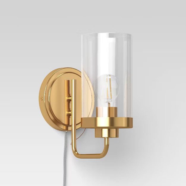 Lyndon Sconce Brass (Includes LED Light Bulb) - Threshold™ | Target
