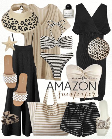 Shop these Amazon Vacation Outfit and Resortwear finds! Travel beach summer outfit, bikini, swimsuit coverup, romper, overalls jumpsuit, shorts, leopard sun hat, beach bag, canvas tote, beaded sandals and more! 

Follow my shop @thehouseofsequins on the @shop.LTK app to shop this post and get my exclusive app-only content!

#liketkit 
@shop.ltk
https://liketk.it/4EkTo