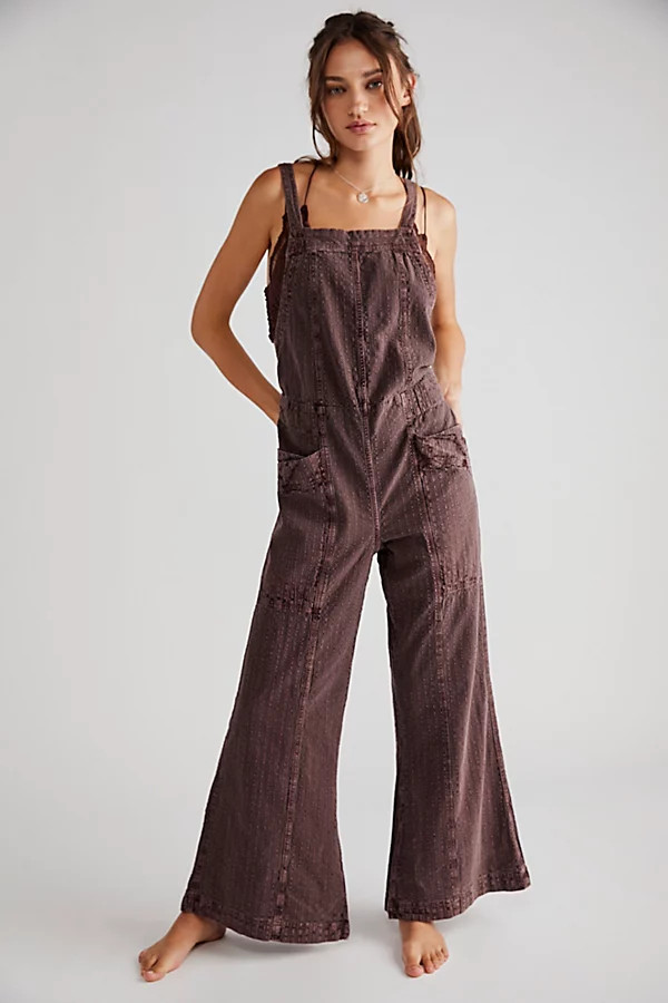 Savannah Overalls by Free People, Chocolate Lava, XS | Free People (Global - UK&FR Excluded)