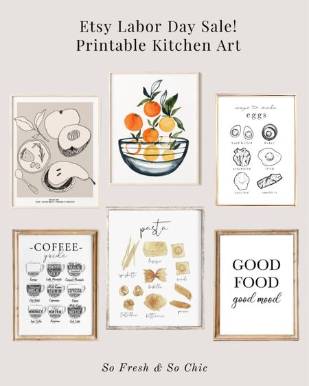 Printable kitchen art!
-
Etsy Labor Day Sale - minimalist wall art - kitchen wall art - kitchen gallery wall - eat in kitchen decor - affordable home decor - Fall decor refresh - affordable wall art - coffee guide wall art - pasta wall art - oranges watercolor wall art 

#LTKhome #LTKsalealert #LTKunder50