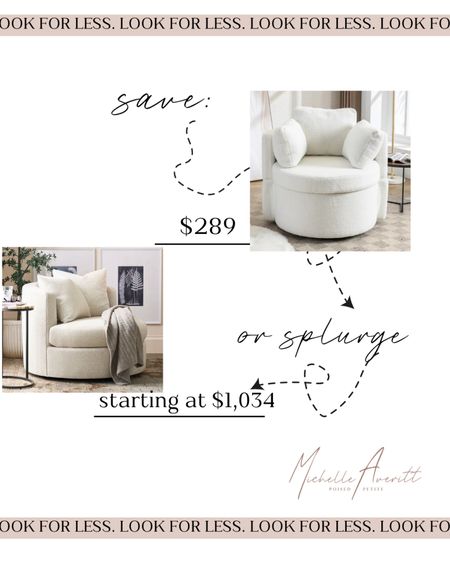 I love a comfortable seating chair and this white swivel one is so chic  

#LTKstyletip #LTKover40 #LTKhome