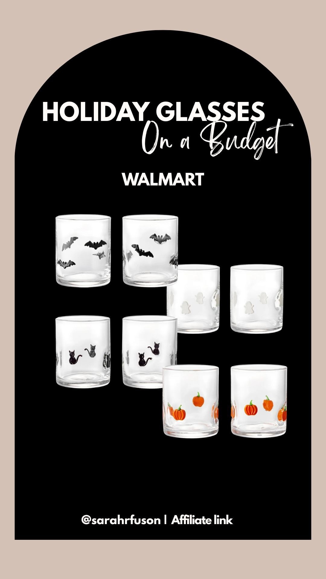 Look for less! Walmart holiday drinking glasses!
•••
Walmart finds | Walmart home | Halloween home finds | Halloween home decor | home decor 