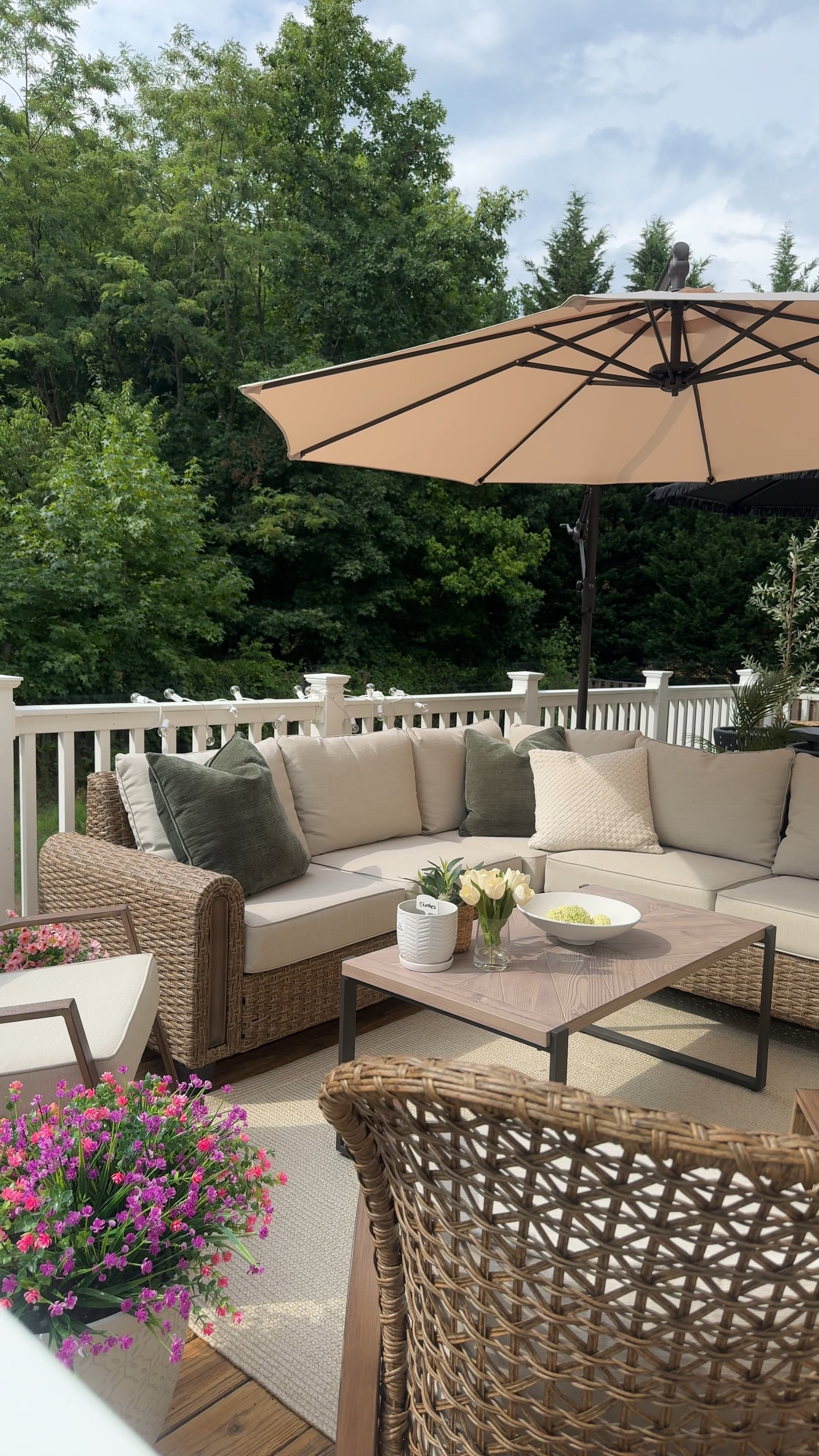Outdoor sectional is from Big lots. I’ve linked a similar one below. #walmart #outdoorfurniture #patiofurniture #betterhomesandgardens #patiodecor        
#outdoordecor #sectional 
#outdoorsofa #walmartfurniture #walmart 

#LTKSummerSales #LTKSeasonal #LTKHome