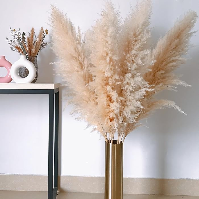 Tall Pampas Grass 10pieces 43" Beige Natural Dried Pampas Grass Country Wedding Decor Large Fluff... | Amazon (CA)