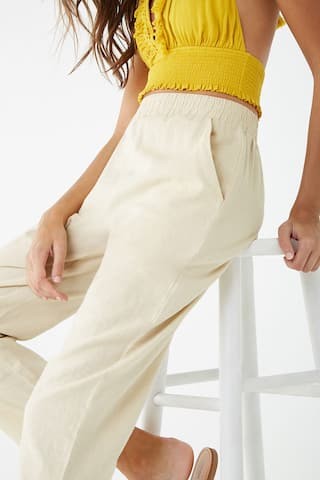 Linen-Blend Woven Pants | Forever 21 (US)