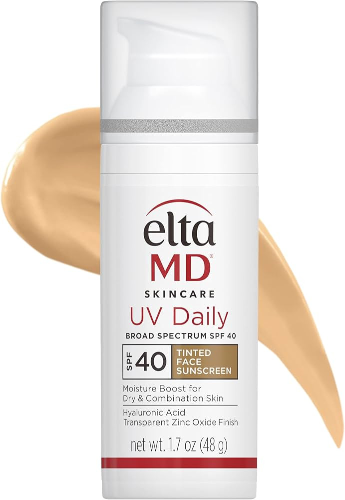 EltaMD UV Daily SPF 40 Tinted Sunscreen Moisturizer Face Lotion, Tinted Sunscreen with Hyaluronic... | Amazon (US)