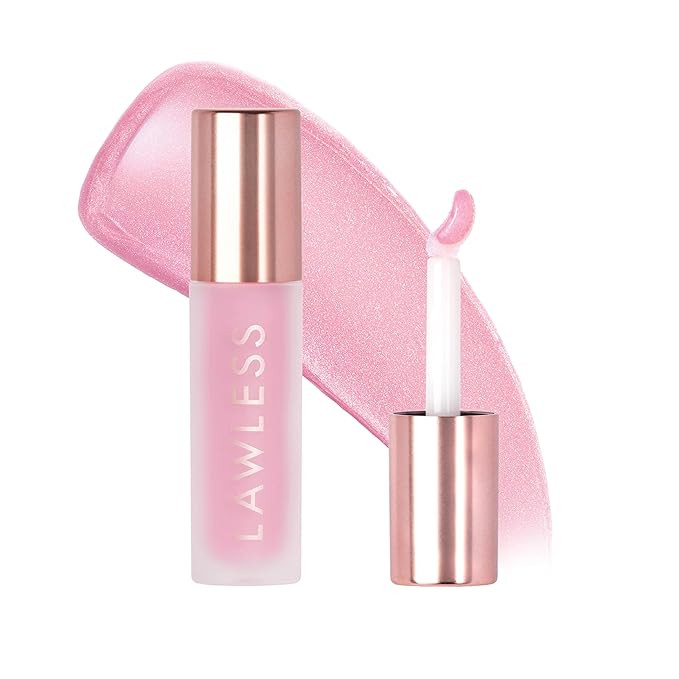 Lawless Forget the Filler Lip Plumping Line Smoothing Gloss - Strawberry Popsicle - Premium Volum... | Amazon (US)