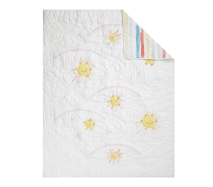 Sunshine Reversible Quilt, Twin, Multi | Pottery Barn Kids