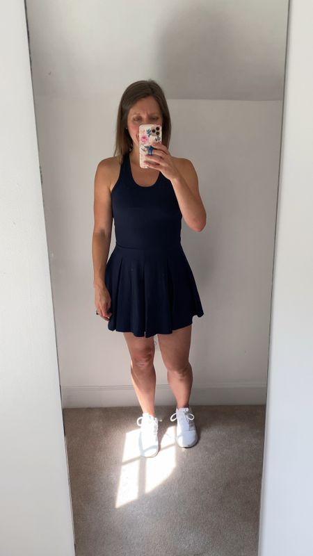 Amazon Dress Review 

Love the scoop neck. For and flare skirt. 

Detached shorts with pockets. 
Wearing a S. Fits great except the shorts are a little short. 

No built in bra  

#LTKFitness #LTKunder50 #LTKtravel