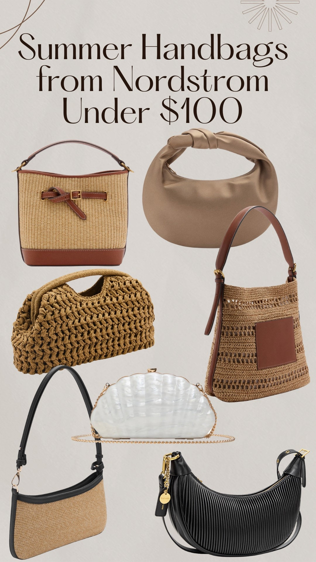 Under $100 Summer Handbags from Nordstrom 

#LTKSeasonal #LTKItBag #LTKFindsUnder100
