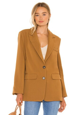 ASTR the Label Boyfriend Blazer in Caramel from Revolve.com | Revolve Clothing (Global)