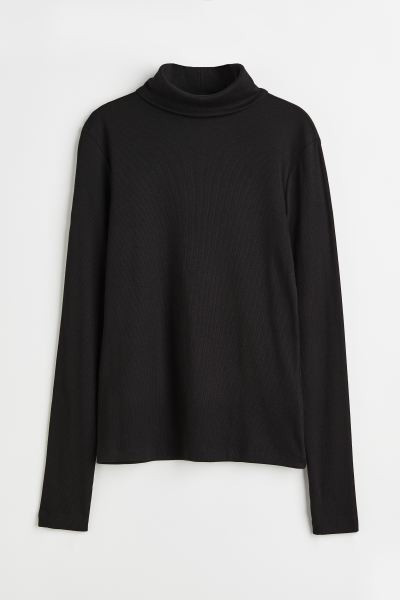 Modal-blend Turtleneck Top | H&M (US + CA)
