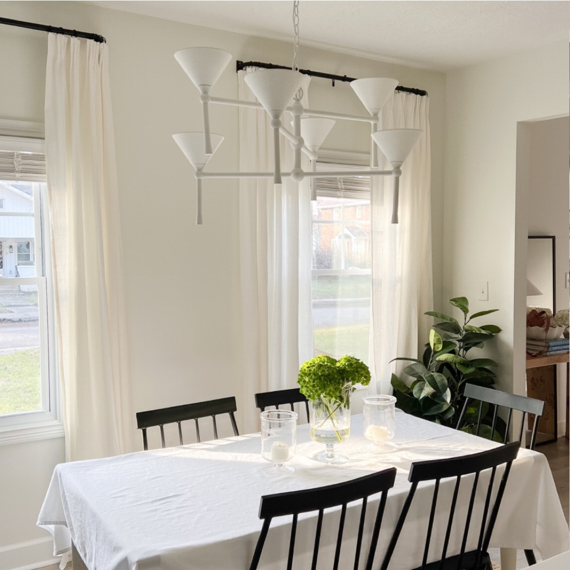 New plaster chandelier in the dining room from Crate and Barrel and it’s perfect!!

#LTKhome