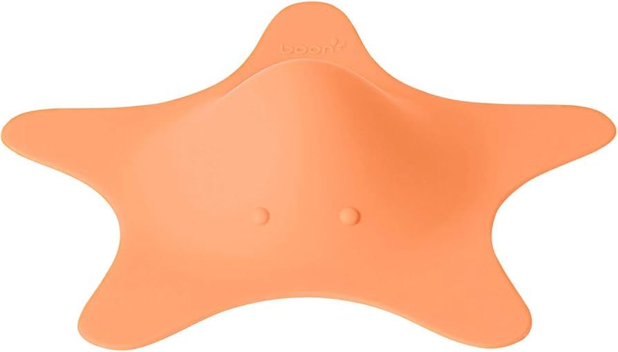 Boon STAR Starfish Shaped Toddler Bath Tub and Sink Drain Cover, Easy to Clean, Orange | Amazon (US)