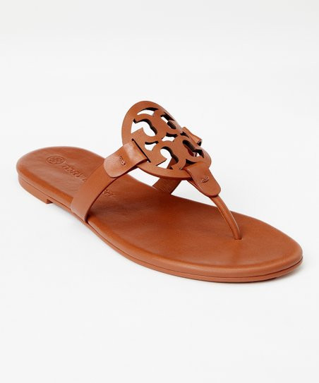 Tory Burch Bourbon Miele Miller Soft Thong Sandal - Women | Zulily